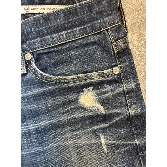 Adriano Goldschmied Jeans Womens 25 R Blue Tomboy Boyfriend Dark Wash Denim - Picture 6 of 16